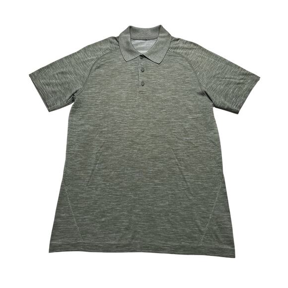 Lululemon Other - Lululemon Metal Vent Polo 2 Shirt Mens Medium BlueGreen Performance Short Sleeve